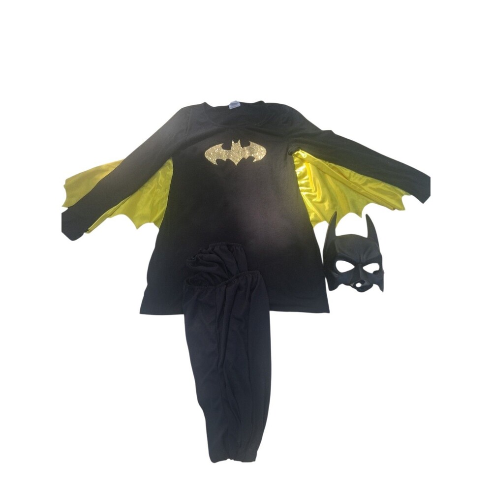 Batgirl Costume Girls Kid S 16/ Or Womens w/ Cape, Mask Dc Comics